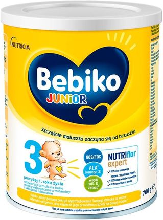 Bebiko Junior 3 odżywcza formuła na bazie mleka dla dzieci powyżej 1. roku życia 700g