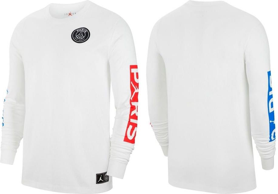 Koszulka męska Jordan Nike PSG Long-Sleeve Biały S - Ceny i opinie