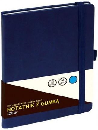 Notatnik A5/80K Kratka Z Gumką Granatowy Grand