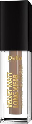 Delia Cosmetics Velvet Matt Long Wear Be Glamour 3D Lashes trwała szminka z matowym wykończeniem odcień 101 I'm nude 5ml