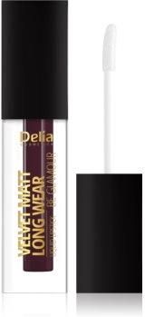 Delia Cosmetics Velvet Matt Long Wear Be Glamour 3D Lashes trwała szminka z matowym wykończeniem odcień 105 Berry Sorbet 5ml