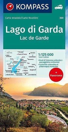 Jezioro Garda Gardasee/Lago di Garda mapa Kompass