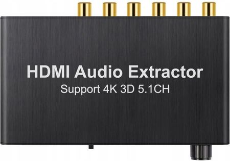 SWIATKABLI EKSTRAKTOR AUDIO Z HDMI DO HDMI + 5.1 CHINCH  (3D40117)