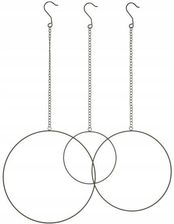 Zdjęcie DEKORIA DEKORACJA WISZĄCA RUMBA BLACK 3SZT. RINGS - Góra
