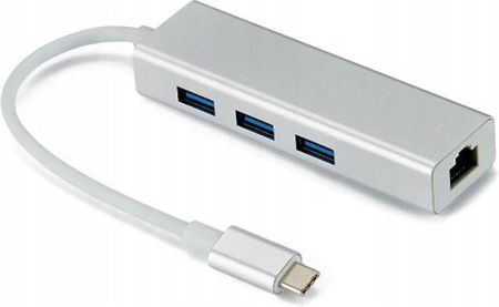 SWIATKABLI HUB USB TYP C 3.1 DO 3X USB 3.0 ETHERNET RJ-45 LAN  (2B40319)