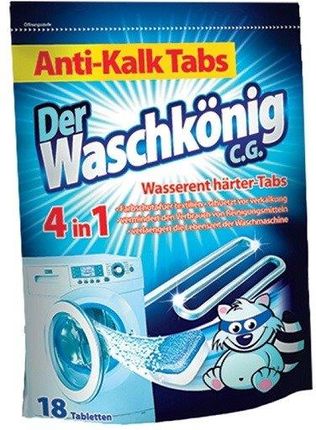 Der Waschkonig CG Tabletki Odkamieniające Do Pralki 18Szt