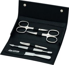 Erbe Solingen Erbe Zestaw do manicure 5 elemenw ze stali w skrzanym czarnym folderze ER-9219