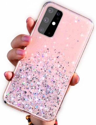 Nemo Etui IPHONE 12 PRO MAX (6,7) Brokat Cekiny Glue Glitter Case różowe