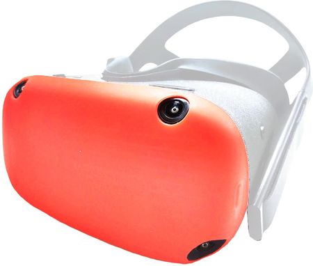 Vortex Virtual Reality Silikonowy pokrowiec do gogli Oculus Quest Czerwony