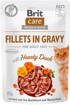 Brit Care Cat Pouches Fillets In Gravy With Hearty Duck 24X85G