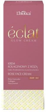 Krem L'biotica Eclat Glow Cream Kolagenowy z Różą Francuską i Niacynamidem na dzień i noc 50ml