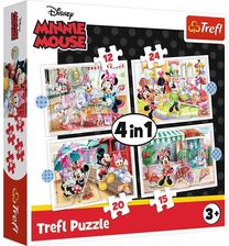 Zdjęcie Trefl Puzzle 4W1 Minnie Z Przyjaciółkami 34355 - Puławy