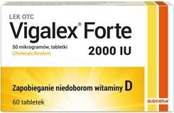 Zdjęcie Vigalex Forte 2000 IU, witamina D3 , 60tabl. - Rajgród