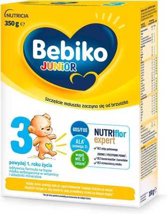 Bebiko Junior 3 odżywcza formuła na bazie mleka dla dzieci powyżej 1. roku życia 350g