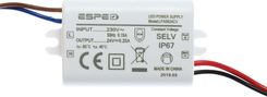 Zdjęcie Espe Zasilacz LED 24V 0,25A 6W IP67 LPA0624CV - Słomniki