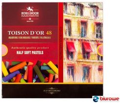 Zdjęcie Kredki pastele suche połówki 48 kolory 8546 TOISON KOH-I-NOOR - Kowal