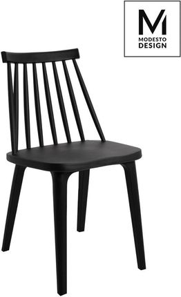 Modesto Design Modesto Krzesło Ribs Black Czarne - Polipropylen