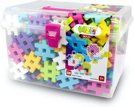 Meli klocki konstrukcyjne Maxi Pink Travel Box 230El. (50416)
