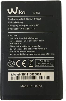 WIKO NOWA ORYGINALNA BATERIA WIKO LUBI3 800MAH 3.7V - zdjęcie 2
