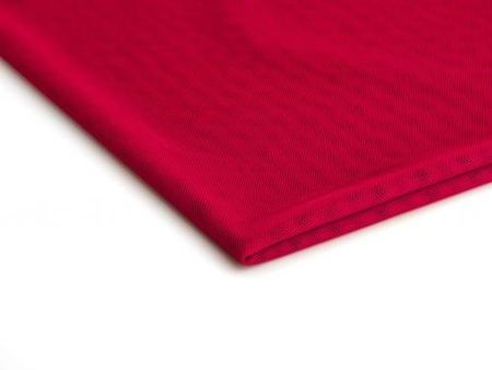 Orient Fashion Tiul Siatka elastyczna dwustronnie ciągliwa Czerwony