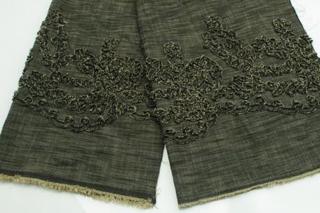 Orient Fashion Jeans oliwka wzór 3