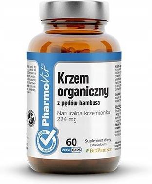 Pharmovit Krzem Organiczny Pędów Bambusa 224 Mg Dodatkiem Bioperine 60 Kaps