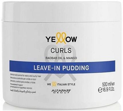 Yellow Curls Pudding Do Układania I Modelowania Włosów Falowanych Kręconych 500Ml