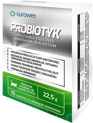 Eurowet Probiotyk Dla Kotów 15X1,5G
