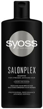 Syoss Szampon Salon Plex Do Włosów Zniszczonych I Nadwyrężonych 440 ml