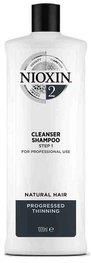 Nioxin System 2 Cleanser Shampoo Szampon Oczyszczący Do Włosów Normalnych I Delikatnych 1000 ml