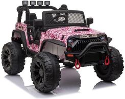 Zdjęcie Leantoys Auto Na Akumulator Jeep Jc666 Różowy Lakierowany - Knurów
