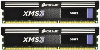 CORSAIR PC XMS3 8GB 2x4GB DDR3-1600 PC3-12800 CL9 (CMX8GX3M2A1600C9)