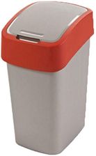 Curver Kosz Na Śmieci 10L Flip Bin Srebrno-Czerwony   190170 -