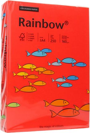 Rainbow Papier Ksero A4 160G Ciemnoczerwony 28
