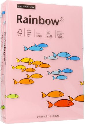 Rainbow Papier Ksero A4 160G Jasnoróżowy 54
