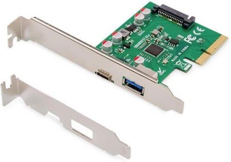 Digitus Kontroler USB 3.1 PCI Express - USB A / C 3.1 Gen.2 10Gbps (DS30225)