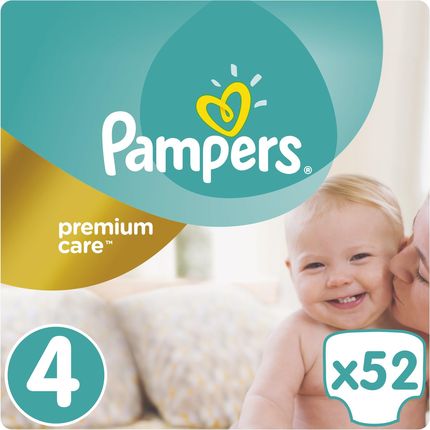 Pampers Pieluchy Premium Care rozmiar 4, 52 pieluszki