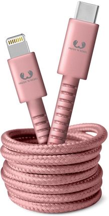 Fresh 'n Rebel kabel USB-C Lightning 1,5m Różowy (191142)