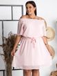 Sukienka na komunie szyfonowa hiszpanka SABINA puder róż - Ceny i opinie -  