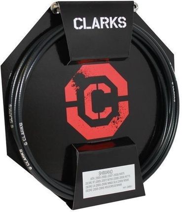 Clarks Przewód Hamulca Hydraulicznego Clark'S Shimano (Xtr 2005-2006) Z Końcówkami Przód Tył 3000Mm Czarny