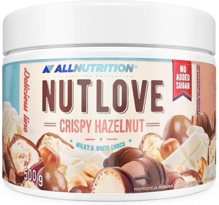 Allnutrition Nutlove Crispy Hazelnut - Krem mleczno orzechowy 500g