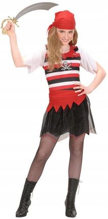 Strój Piratki Piratka W Paski Sukienka 158