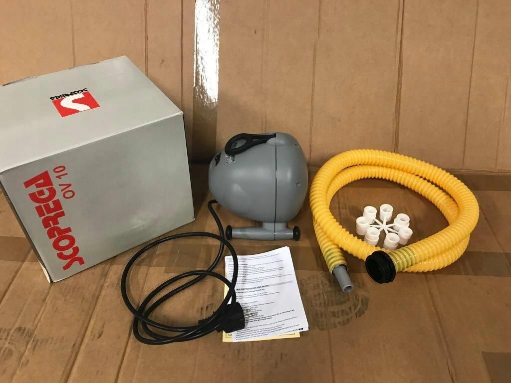 SCOPREGA Bravo 230/1000 – Gonfleur électrique Pro 1500 L/min, 200 Mbar, Pour Bateaux Pneumatiques