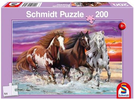 Schmidt Puzzle 200El. Trzy Dzikie Konie G3