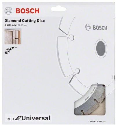 Bosch Diamentowa tarcza tnąca ECO for Universal 150x22,23x2,1x7 2608615029