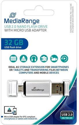 Mediarange MediaRange 32GB USB 2.0 + MicroUSB (MR932)