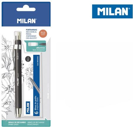 Milan Ołówek Kubuś Touch 5,2 Mm Z Zapasowymi Grafitami Na Blistrze (Bwm10353)