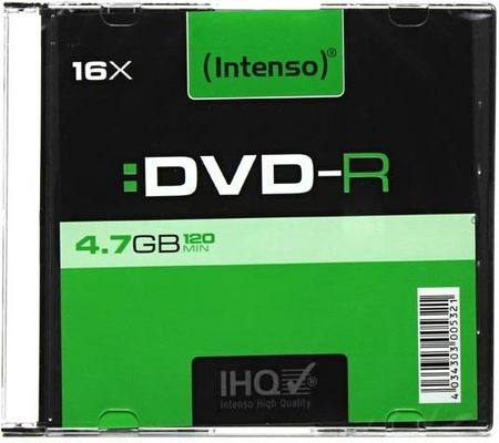 Intenso PŁYTA DVD-R (4101652), 16X, 4,7GB, SLIM CASE (DDM47INS5CX0)