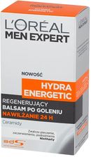 L'Oreal Men Expert Hydra Energetic Regenerujący balsam po goleniu nawilżanie 24 H 100ml - dobre Balsamy i żele po goleniu