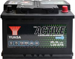 YUASA ACTIVE LEISURE L28-EFB 12V 75AH 730A L28-EFB